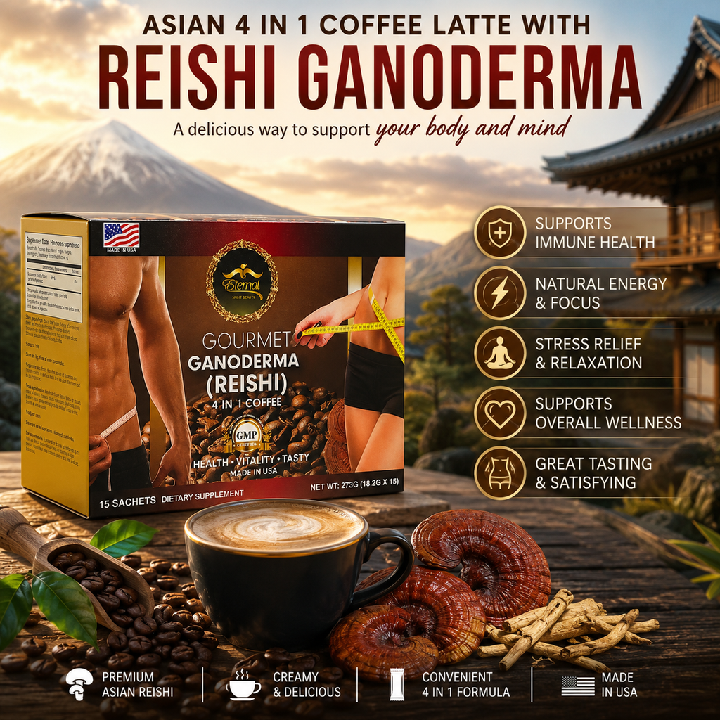 Eternal Spirt Beauty  3 Pack Combo  4 in 1 Ganoderma Reishi  Coffee Flavor drink