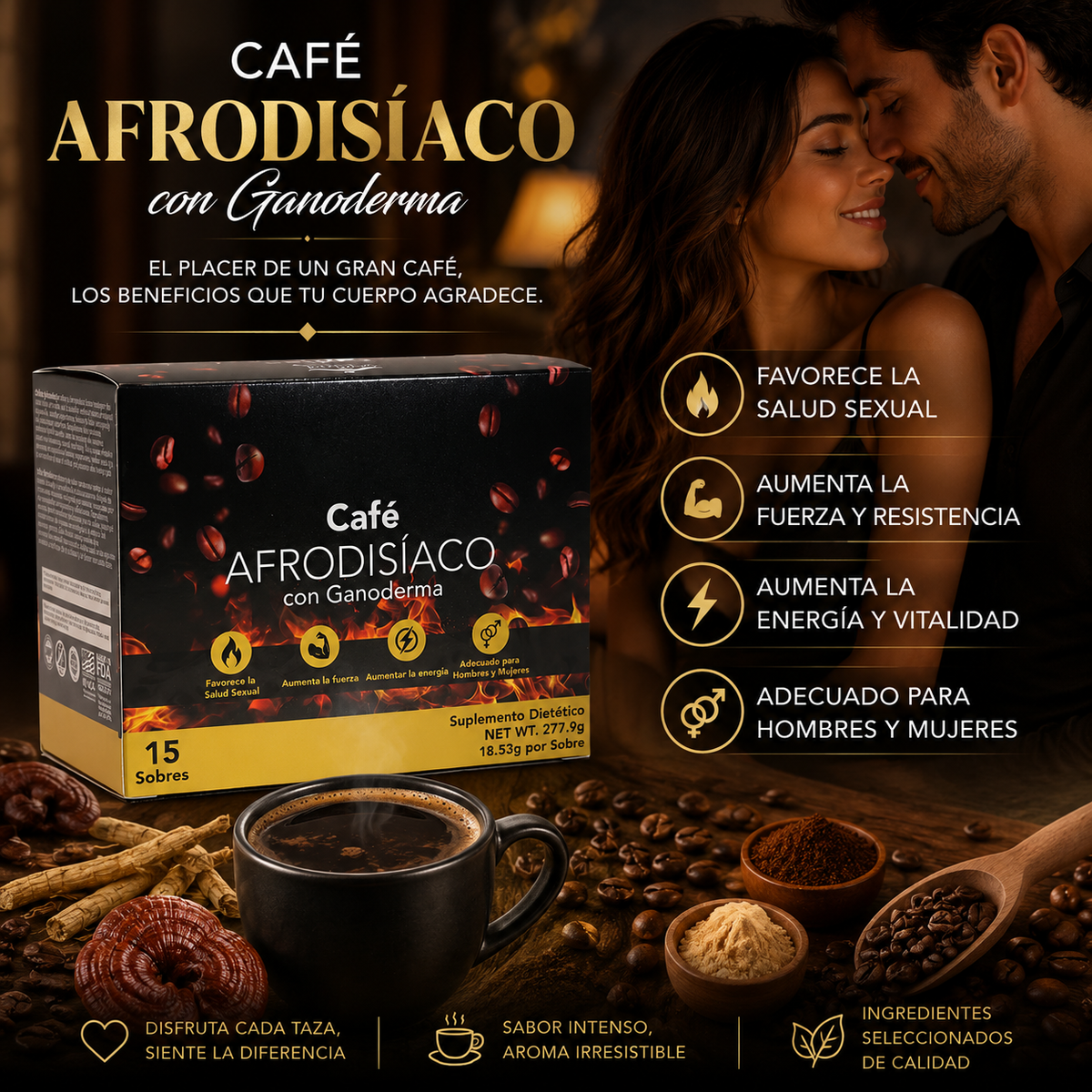 Eternal Spirt Beauty  ,Ganoderma Reishi  Coffee Flavor Beverege Drink