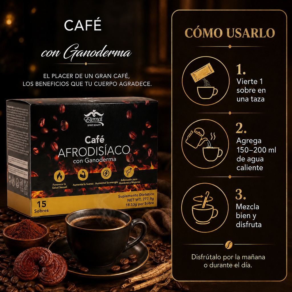 Eternal Spirt Beauty  ,Ganoderma Reishi  Coffee Flavor Beverege Drink