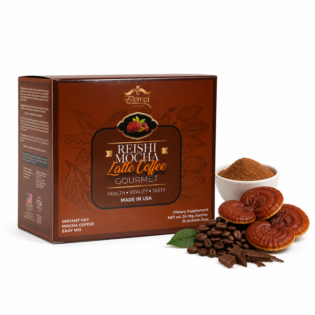 Eternal Spirt Beauty Mocha Ganoderma Reishi Coffee Flavor drink