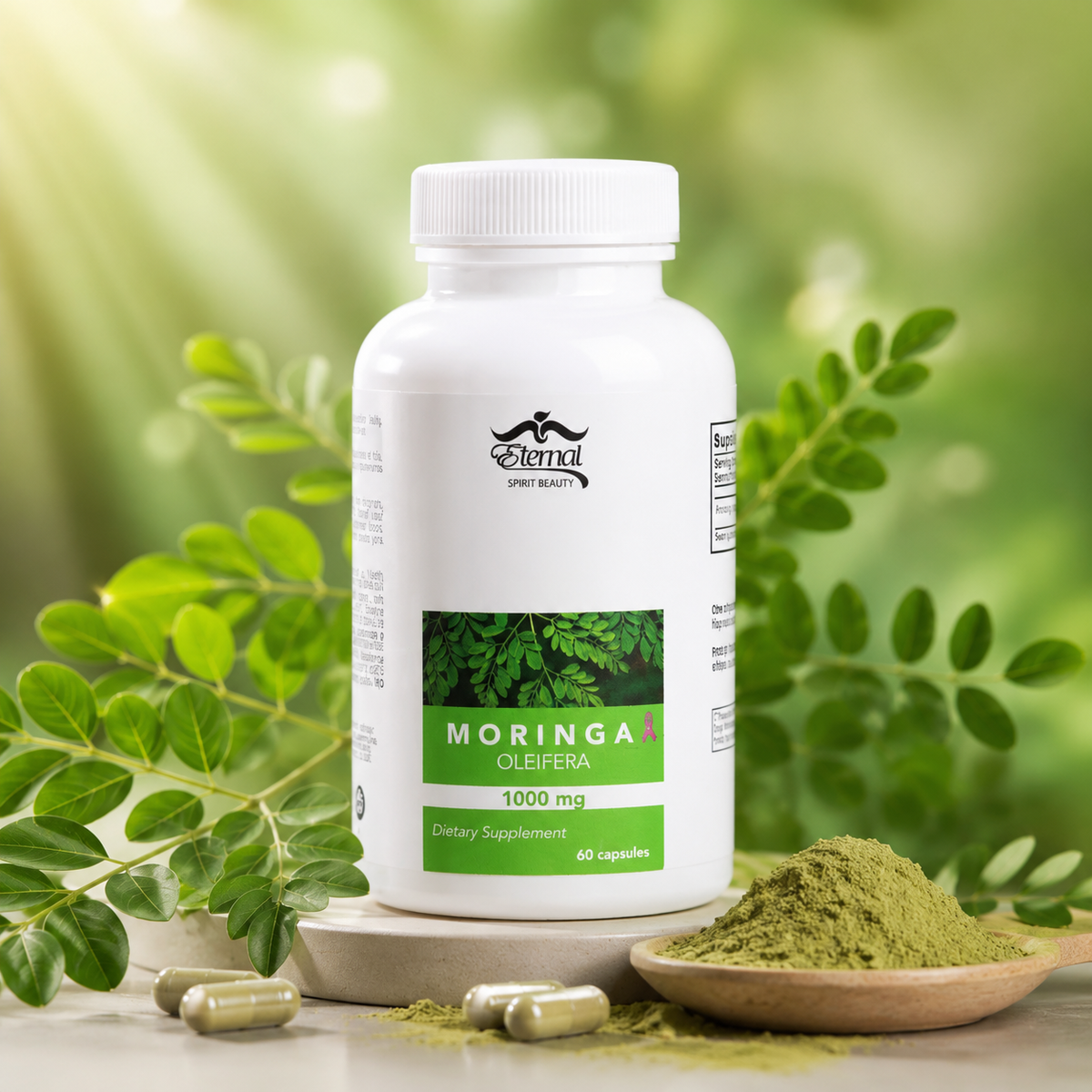 Eternal Spirit Beauty - Moringa - 60 Capsules - 1000 Mg
