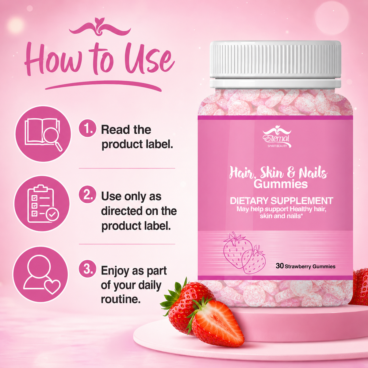 Eternal Spirit Beauty HAIR, SKIN & NAILS GUMMIES