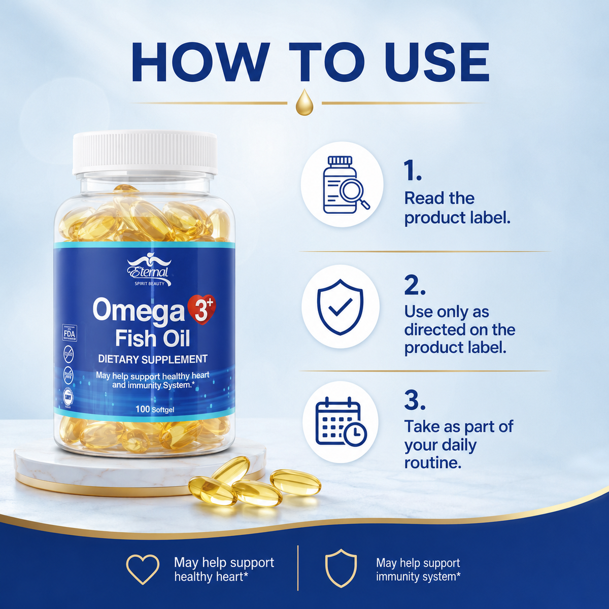 Eternal Spirit Beauty OMEGA 3 + Fish Oil