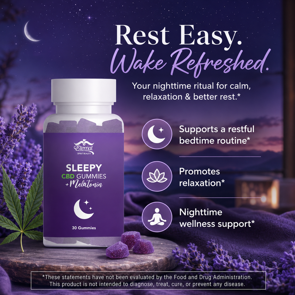 ETERNAL SPIRIT BEAUTY  CDB GUMMIES WITH MELATONIN