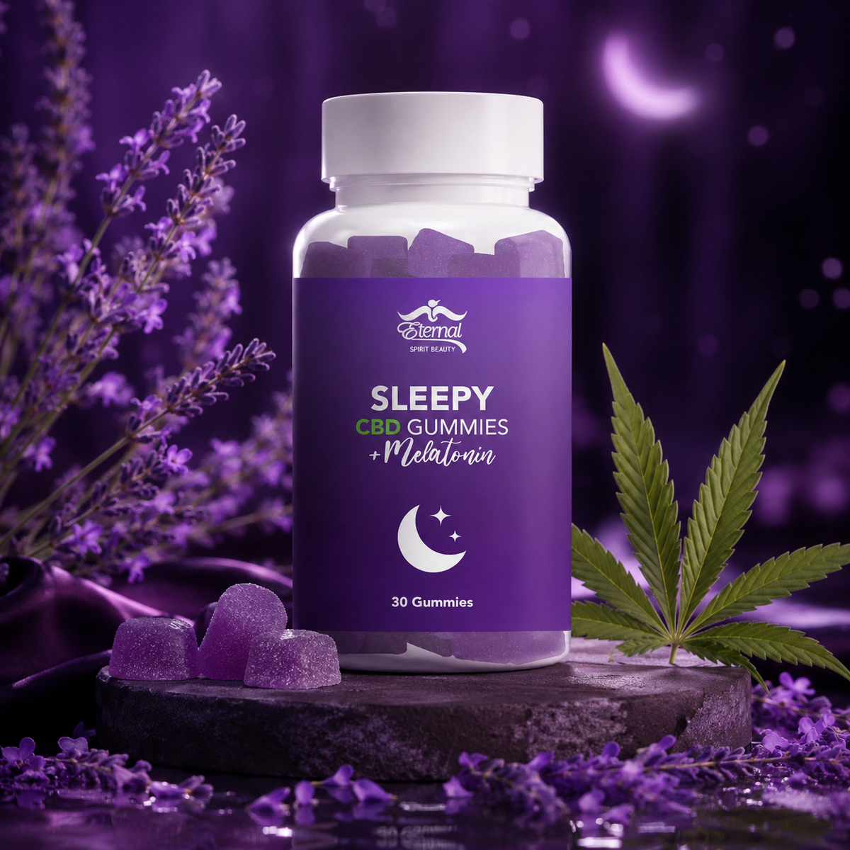 ETERNAL SPIRIT BEAUTY  CDB GUMMIES WITH MELATONIN