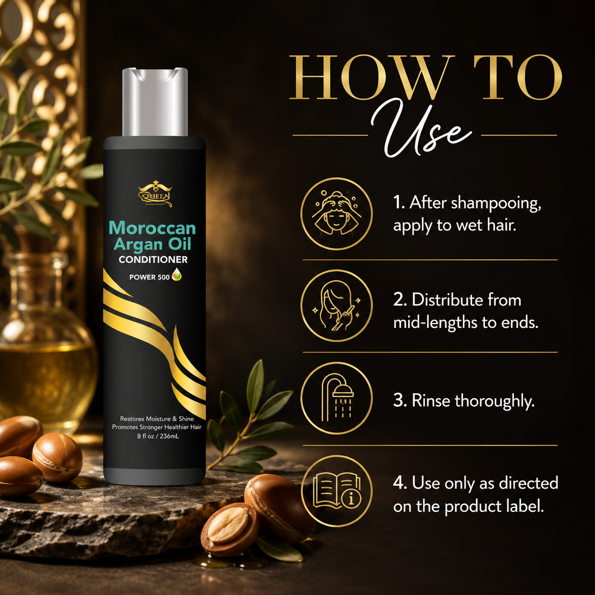 ETERNAL SPIRIT BEAUTY ETERNAL MOROCCAN ARGAN OIL CONDITIONER 8 OZ