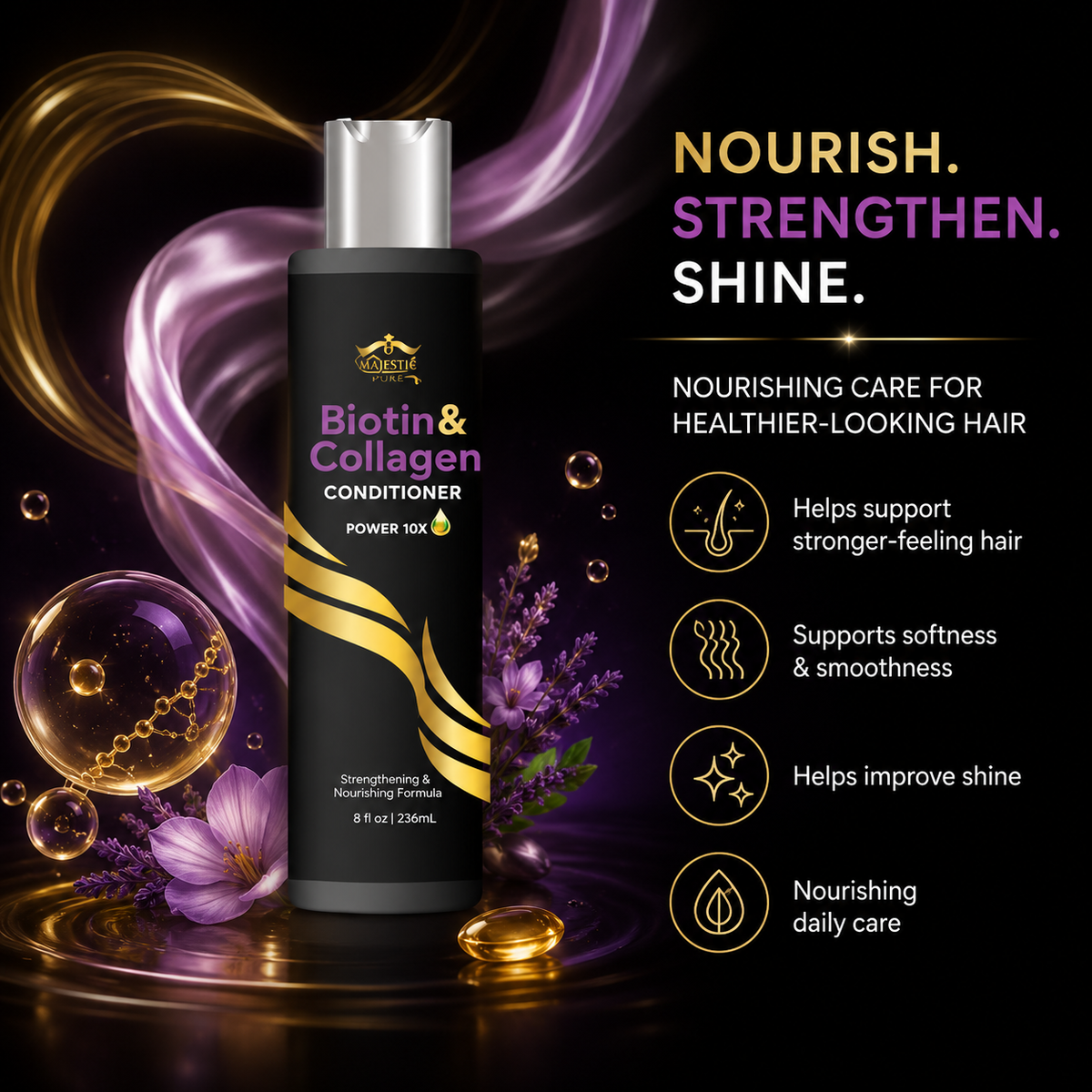 ETERNAL SPIRIT BEAUTY  BIOTIN & COLLAGEN  CONDITIONER 8 OZ