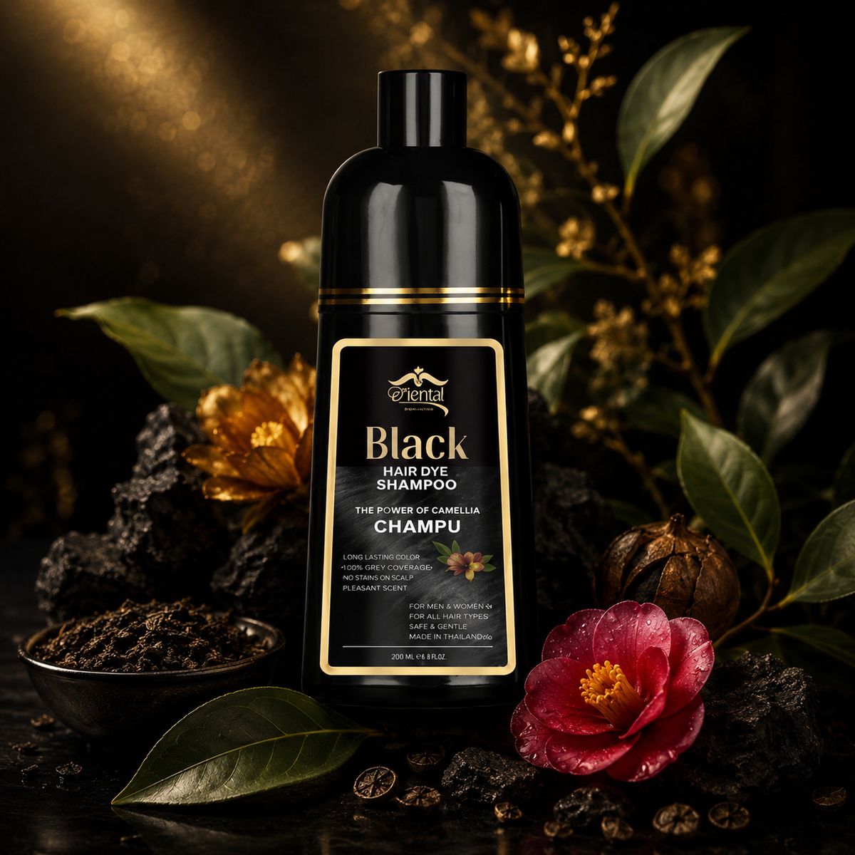 ETERNAL SPIRIT BEAUTY  BLACK .BLONDE , WINE RED, SILVER,  CHESNUT TINT SHAMPOO