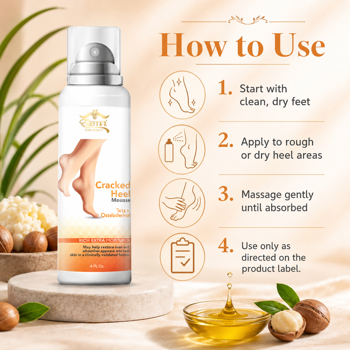 ETERNAL SPIRIT BEAUTY  MOUSSE CRACKED HEEL