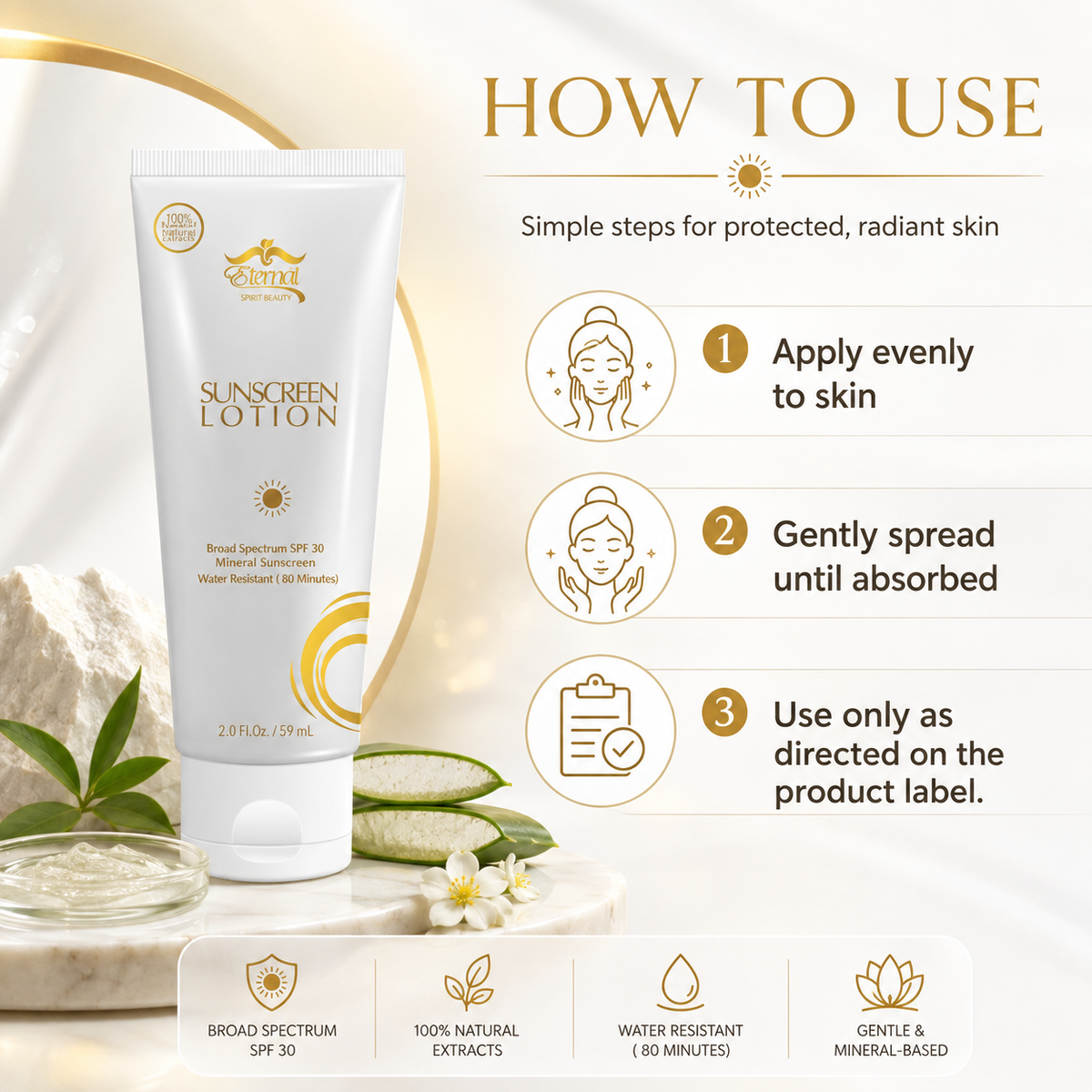 ETERNAL SPIRIT BEAUTY  SUNSCREEN LOTION