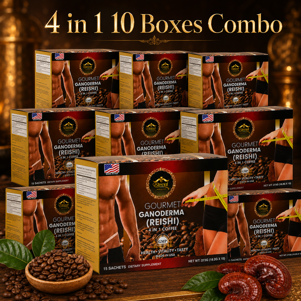 Eternal Spirt Beauty 4 IN 1 a 10 pack combo Ganoderma Reishi Asian Coffee Flavor drink (Copy)