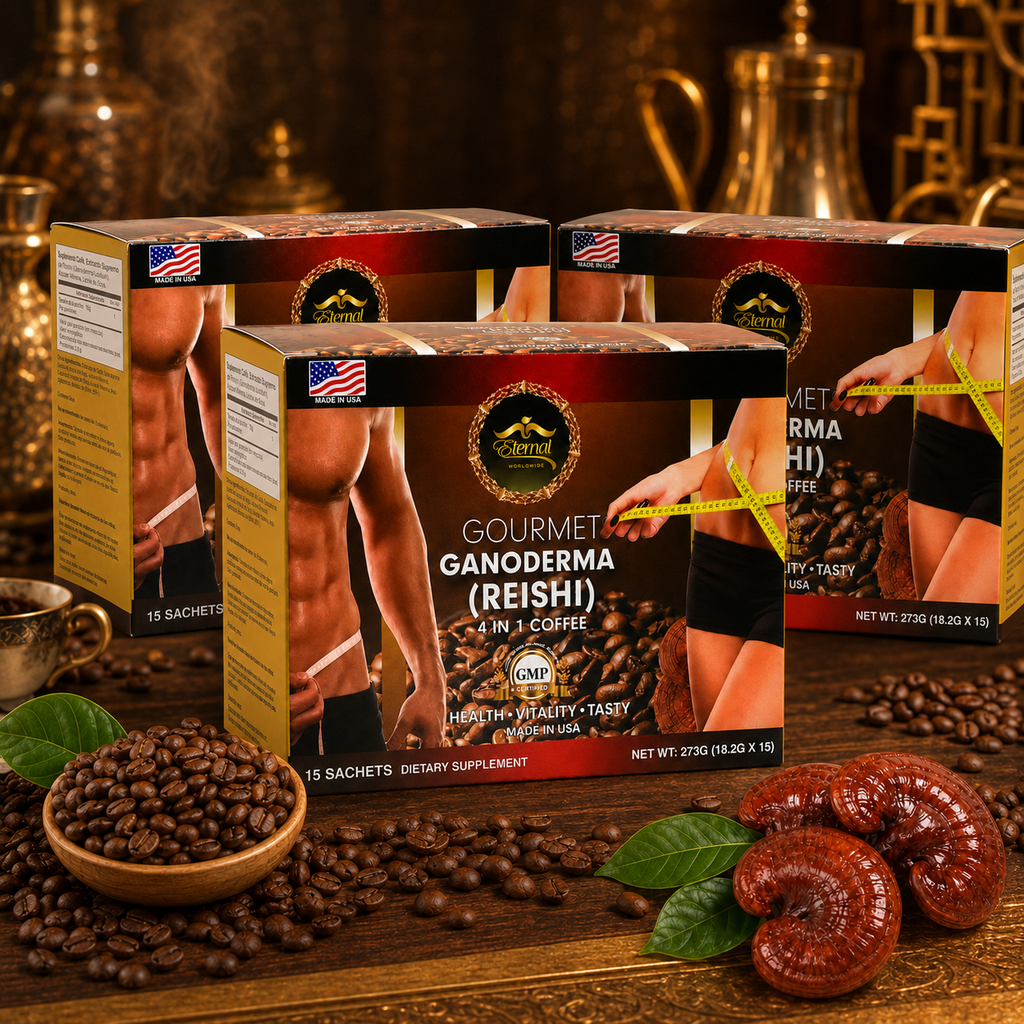 Eternal Spirt Beauty  3 Pack Combo  4 in 1 Ganoderma Reishi  Coffee Flavor drink